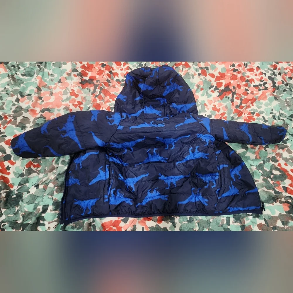 Toddler Dinosaur Packable Puffer Jacket